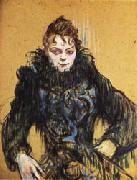 Henri De Toulouse-Lautrec Woman with a Black Boa painting
